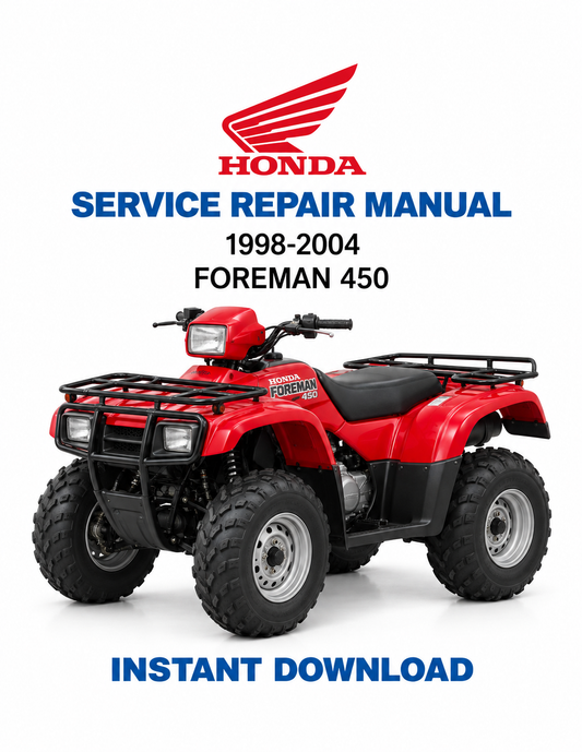 Honda Foreman 450 TRX450 1998-2004 service manual PDF