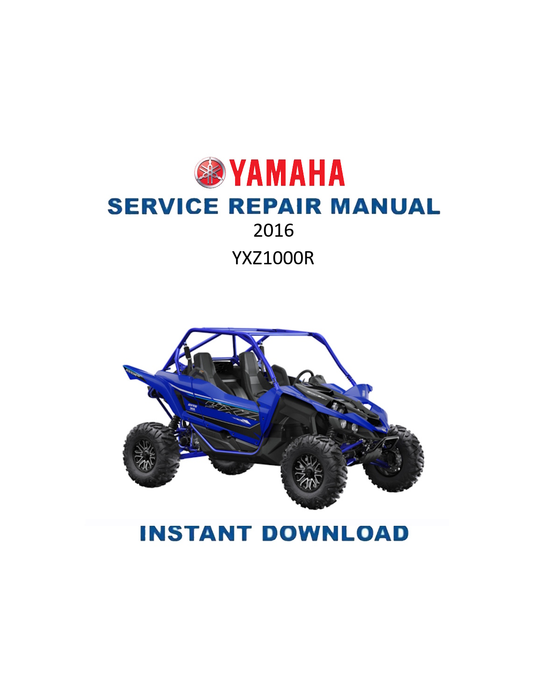 Yamaha YXZ1000R 2016 service manual PDF