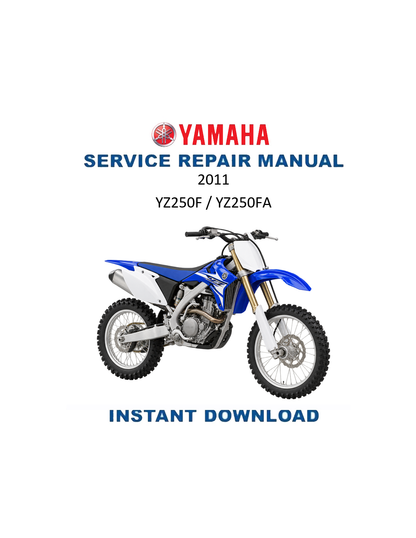 Yamaha YZ250F YZ250FA Motorcycle Service Manual 2011 PDF