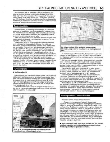 Yamaha 2-250 HP Outboard Service Manual sample page from service manual