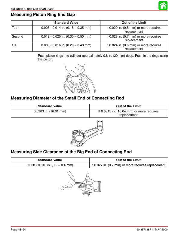 Mercury Mariner 4 sample page with technical illustrations