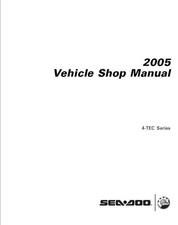 Sea-Doo GTI GTX XP Service Manual table of contents