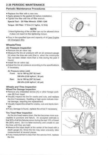 Kawasaki Ninja ZX-10R Motorcycle Service Manual sample page from service manual