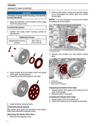 Can Am Maverick 996 Engine Service Manual sample page from the repair manual