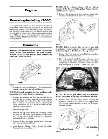 Arctic Cat ZR Riot Pantera Thundercat 7000 9000 Snowmobile Service sample page from service manual