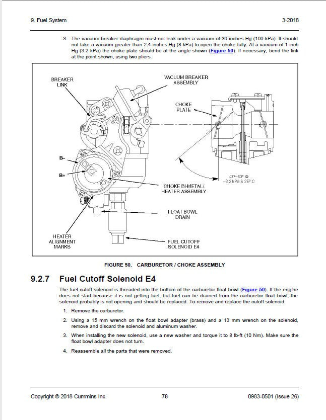 Cummins HGJAA-HGJAF ONAN Generator Service Manual sample page from service manual
