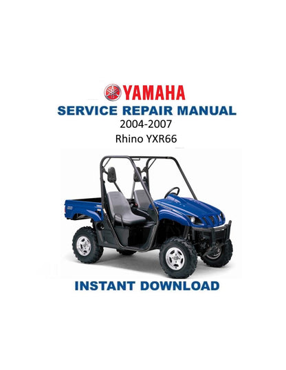 Yamaha Rhino YXR660 UTV Service Manual 2004-2007 - Service Manual PDF Instant Download