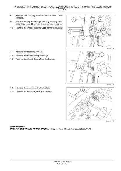 New Holland Workmaster 45 55 Tractor Service Manual sample page from service manual