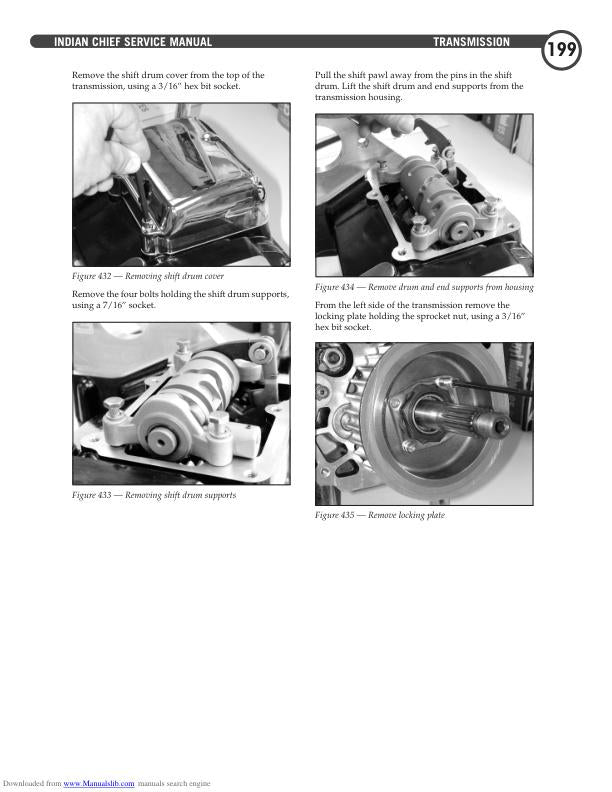 Indian Chief Deluxe Roadmaster Springfield Motorcycle Service Manual sample page from the repair manual