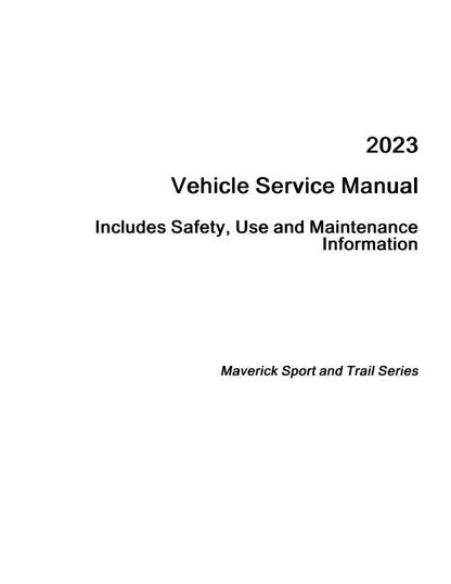 Can-Am Maverick 1000 Sport Trail UTV Service Manual factory service manual title page