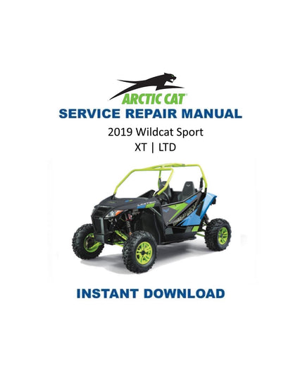 Arctic Cat Wildcat Sport 700 UTV Service Manual 2019 - Service Manual PDF Instant Download