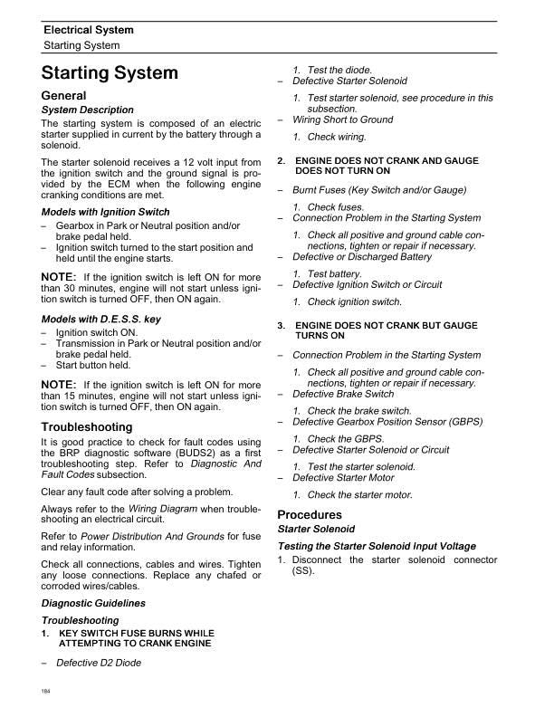 Can-Am Defender Traxter HD9 900 UTV Service Manual sample page showing repair procedures