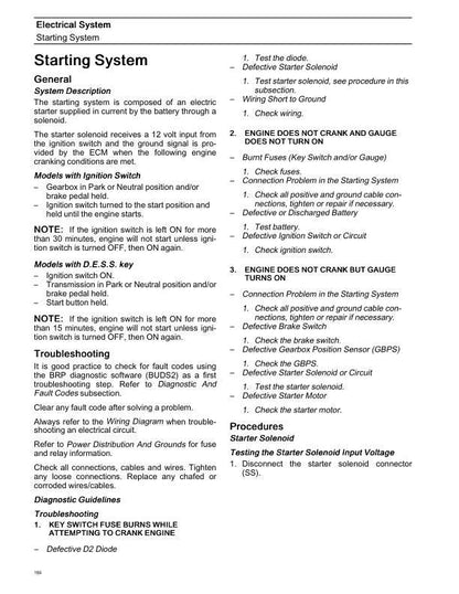 Can-Am Defender Traxter HD9 900 UTV Service Manual sample page showing repair procedures