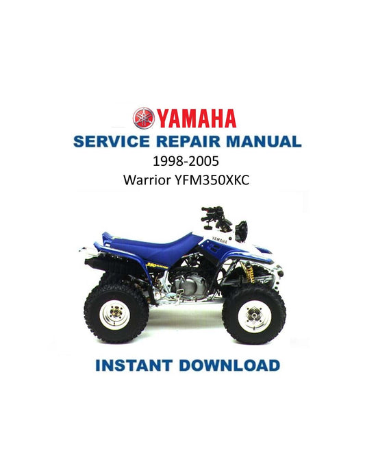 Yamaha Warrior YFM350XKC Service Manual | 1998-2005 | Motorcycle Repair Guide | Instant Digital Download | PDF