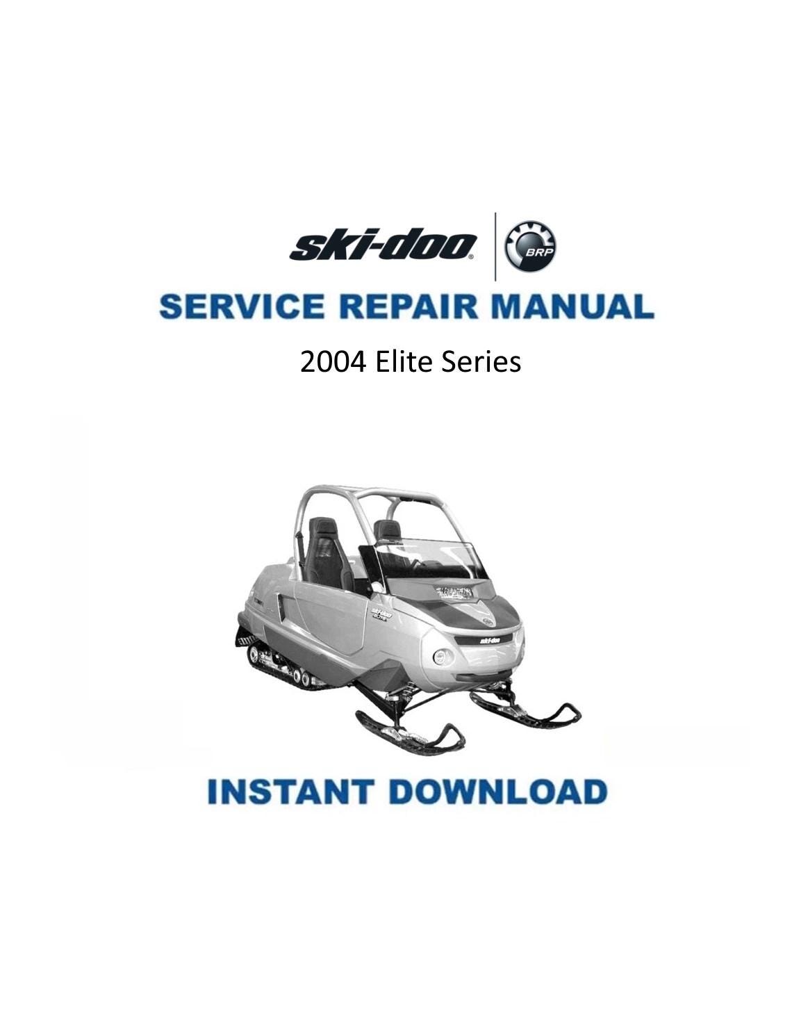 Skidoo Elite Series 1500 Snowmobile Service Manual 2004-2007 - Service Manual PDF Instant Download