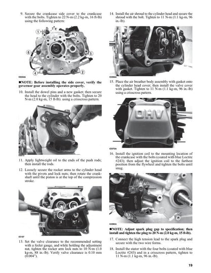 Skidoo MXZ120 Snowmobile Service Manual sample page with diagrams and specifications