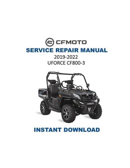 CFMOTO UFORCE 800 UTV Service Manual 2019-2022 - Service Manual PDF Instant Download