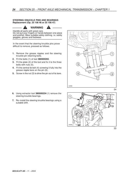 New Holland TD 60 70 80 90 95 Tractor Service Manual sample page from the repair manual