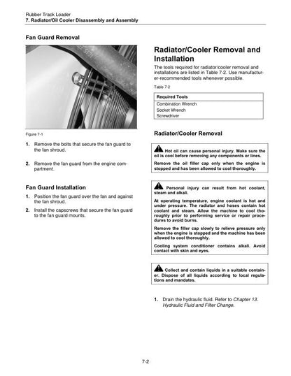 Terex PT 50 60 Rubber Track Loader Service Manual sample page from the repair manual