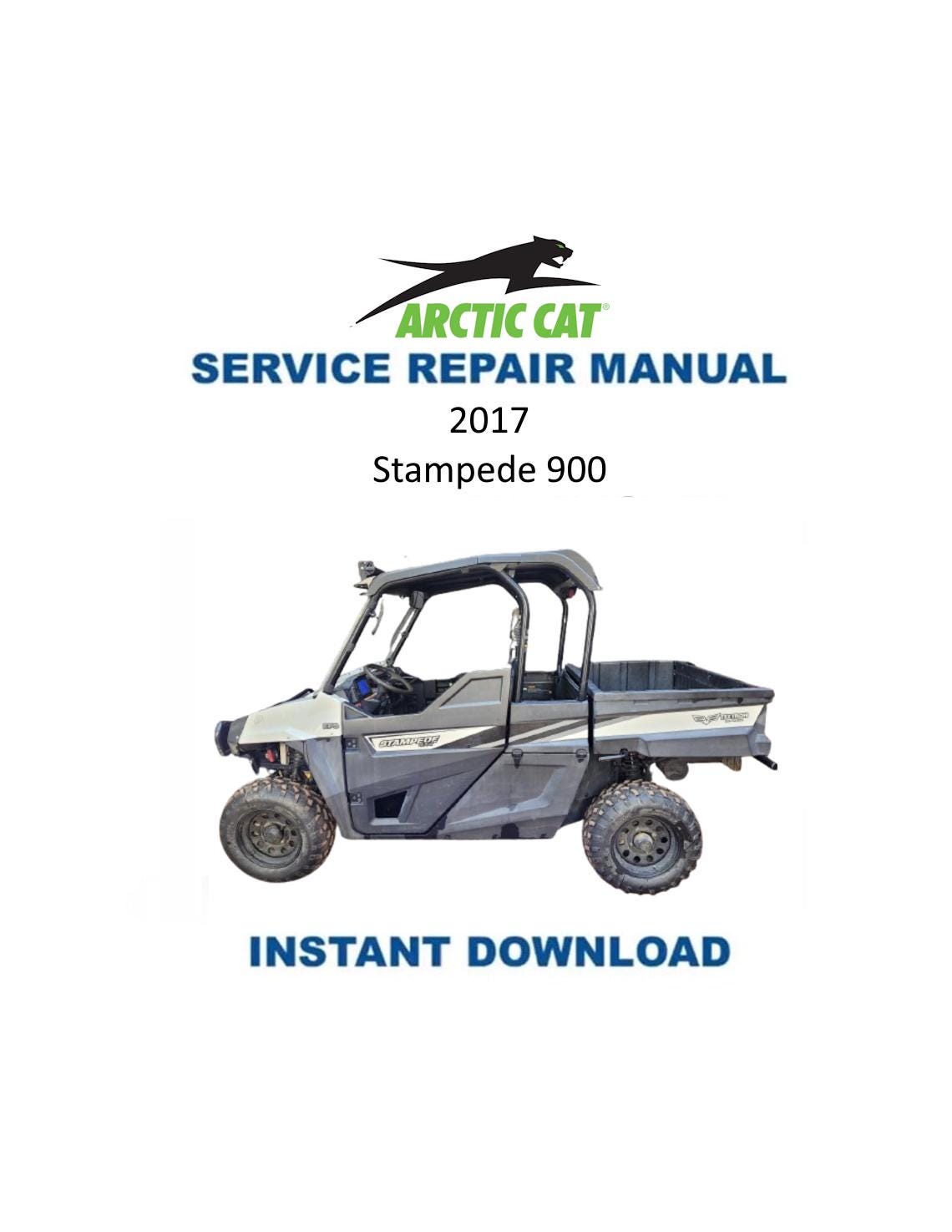 Arctic Cat Stampede 900 UTV Service Manual 2017-2020 - Service Manual PDF Instant Download