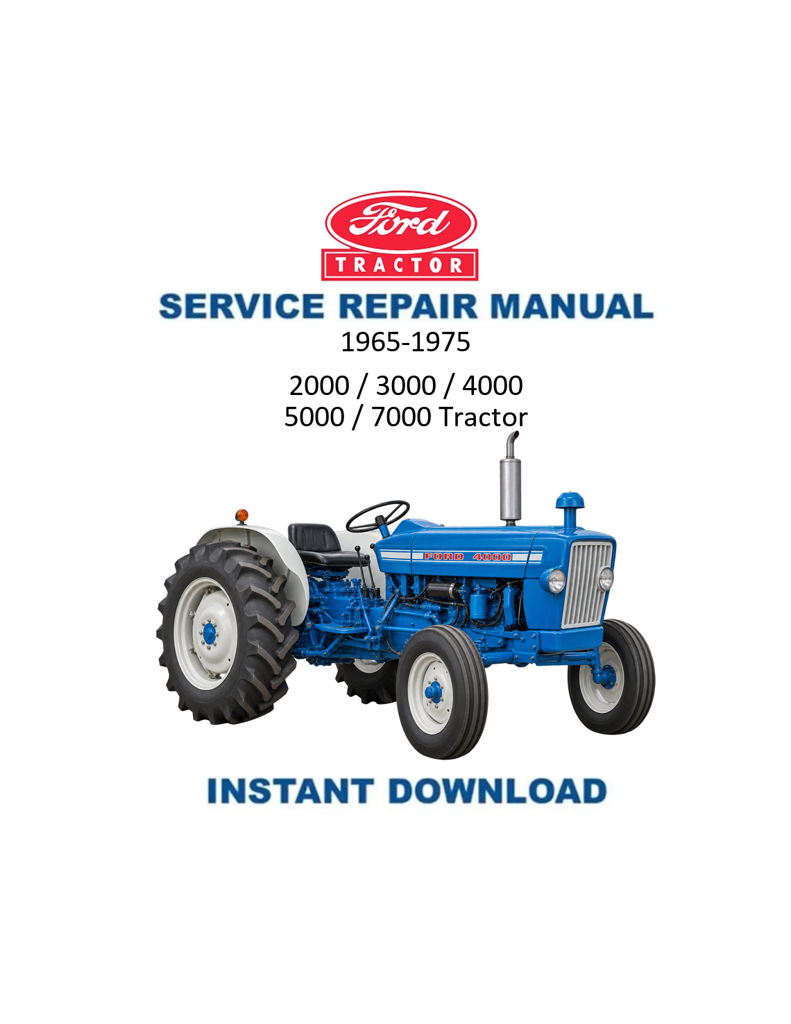 Ford 2000-7000 Tractor 1965-1975 service manual PDF