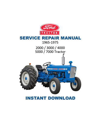 Ford 2000-7000 Tractor 1965-1975 service manual PDF