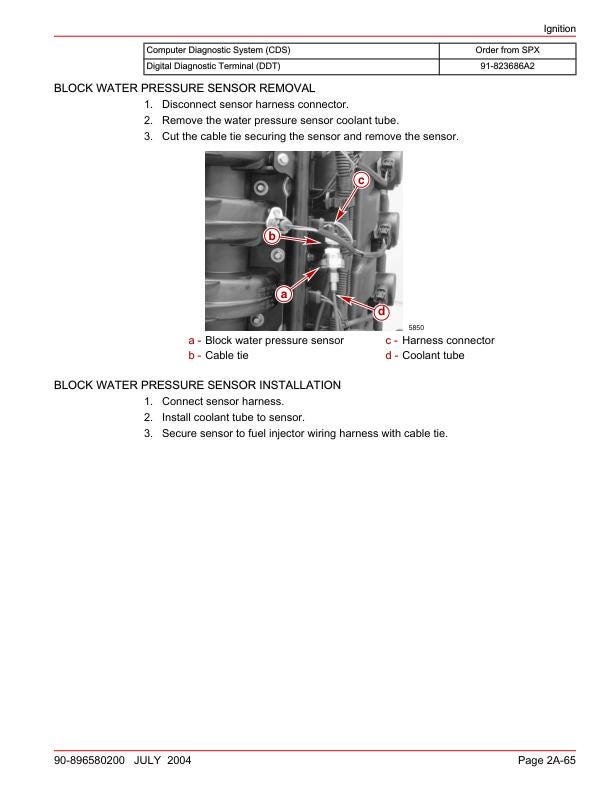 Mercury Verado 200 225 250 275 Outboard Service Manual table of contents