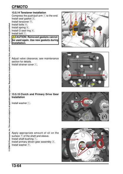CFMOTO PAPIO SS 125 Service Manual sample page showing schematics and diagrams
