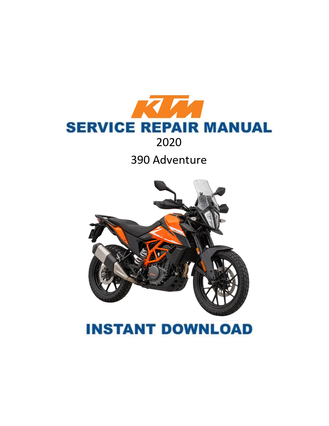 KTM 390 Adventure 2020 service manual PDF