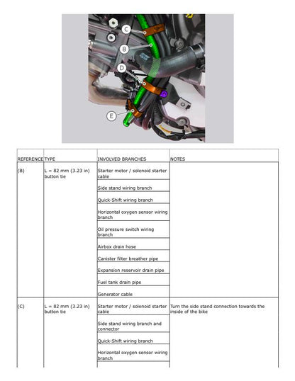 Ducati DesertX Motorcycle Service Manual sample page showing repair procedures