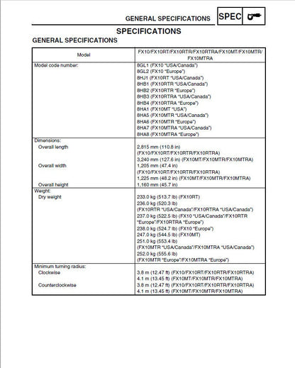 Yamaha FX Nytro Snowmobile Service Manual sample page showing repair procedures