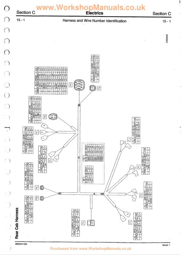 JCB 426 525 550 540 570 1CX 2CX 3CX 4CX 801-806 Loader Service Manual sample page with diagrams and specifications