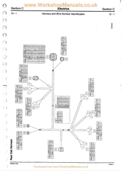 JCB 426 525 550 540 570 1CX 2CX 3CX 4CX 801-806 Loader Service Manual sample page with diagrams and specifications