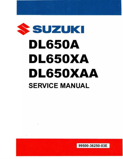 Suzuki V-Strom DL650 Motorcycle Service Manual factory service manual title page