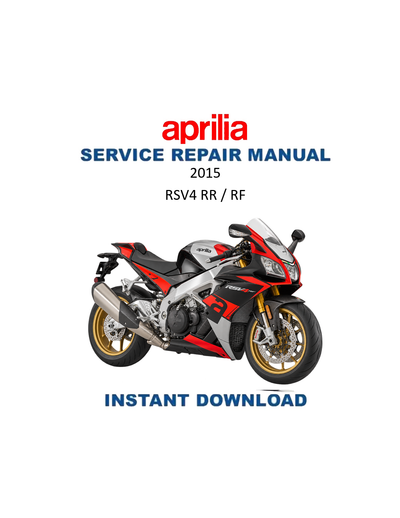 Aprilia RSV4 RR RF 2015 service manual PDF