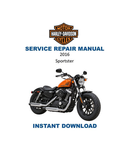 2016 Harley-Davidson Sportster Motorcycle Service Manual PDF