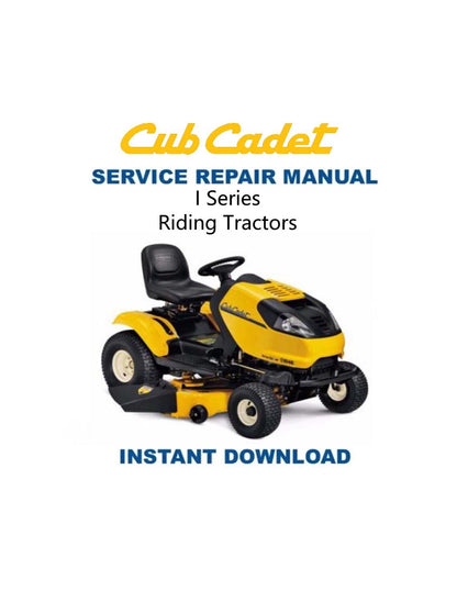 Cub Cadet I Series Tractor Service Manual - Service Manual PDF Instant Download