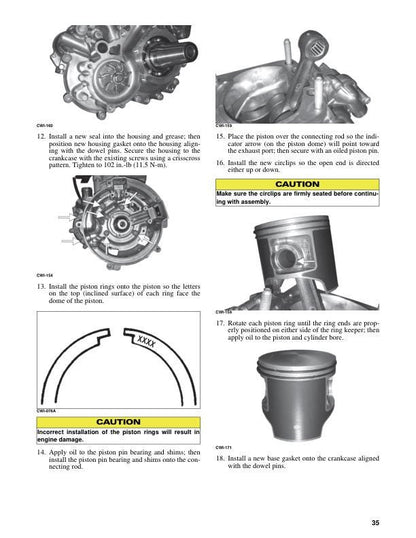 Arctic Cat Norseman Riot Touring ZR M 400 Snowmobile Service Manual sample page with technical illustrations