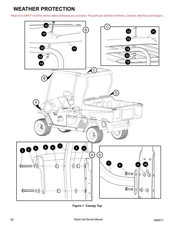 Tracker OX 400 UTV Service Manual sample page from service manual