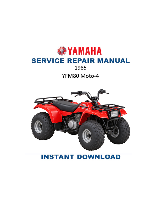 Yamaha YFM80 Moto-4 1985 service manual PDF