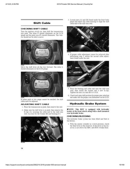 Arctic Cat Prowler 500 UTV Service Manual sample page from service manual
