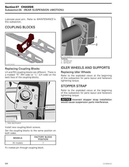 Skidoo Renegade Snowmobile Service Manual sample page showing schematics and diagrams
