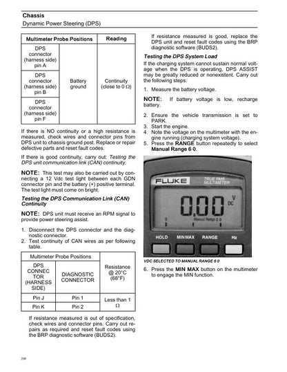 Can-Am Maverick HD7 700 UTV Service Manual sample page with technical illustrations