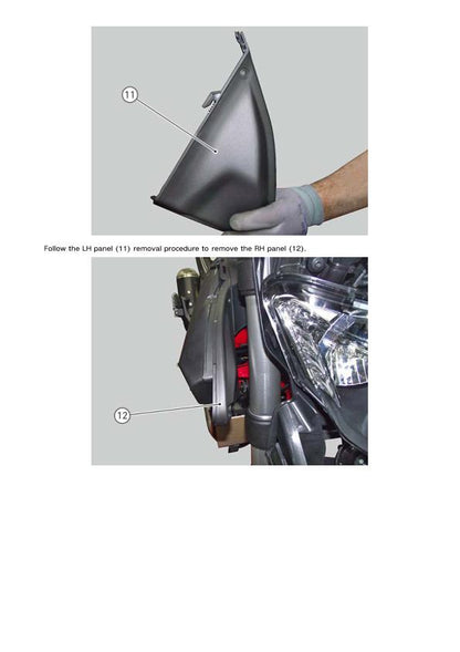 Ducati Hyperstrada Motorcycle Service Manual sample page from service manual