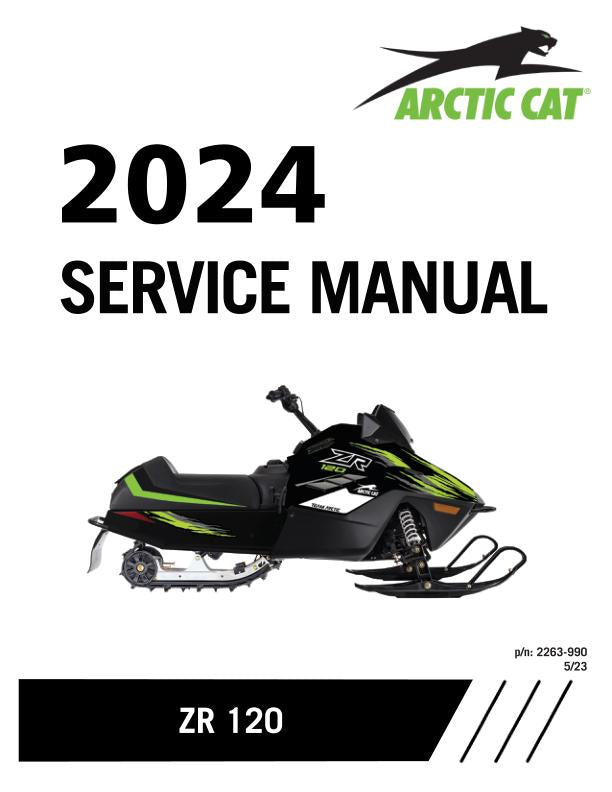 Arctic Cat ZR 120 Kitty Cat Snowmobile Service Manual factory service manual title page
