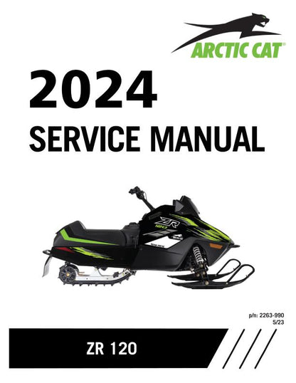 Arctic Cat ZR 120 Kitty Cat Snowmobile Service Manual factory service manual title page