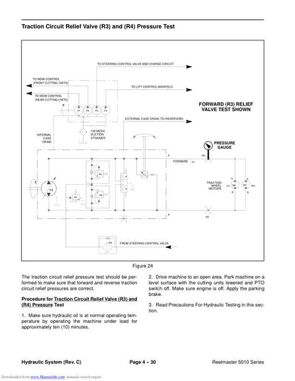 Toro Reelmaster 5210 5410 5510 5610 Mower Service Manual sample page from service manual