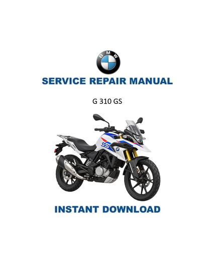 BMW G 310 GS service manual PDF