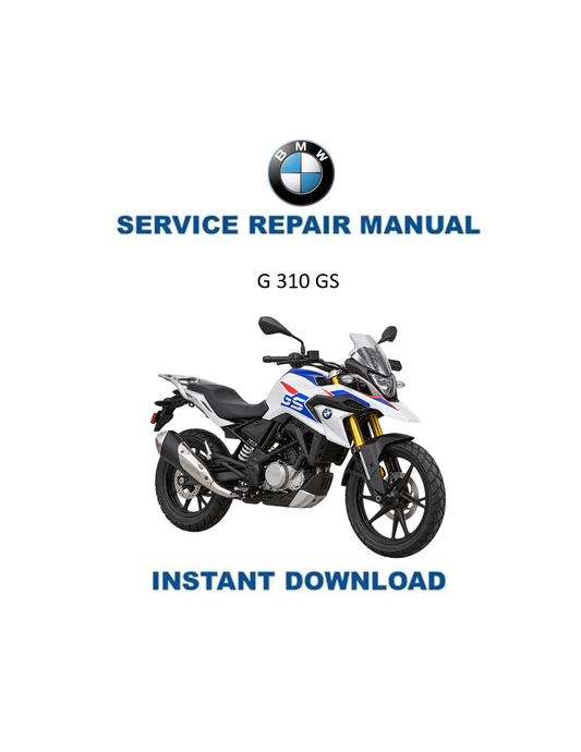 BMW G 310 GS service manual PDF