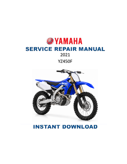 Yamaha YZ450F Motorcycle Service Manual PDF | 2021